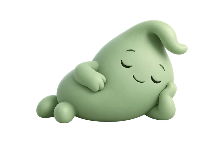 Nilo descansando deitado, de olhos fechados